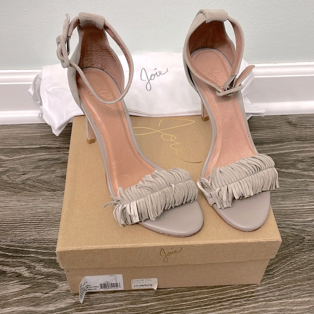 Joie Sandstone Pippi fringe heels size 7